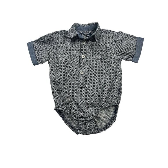BEN SHERMAN Collared BOYS 6-9 MONTHS ROMPER ONE PIECE - Picture 1 of 5
